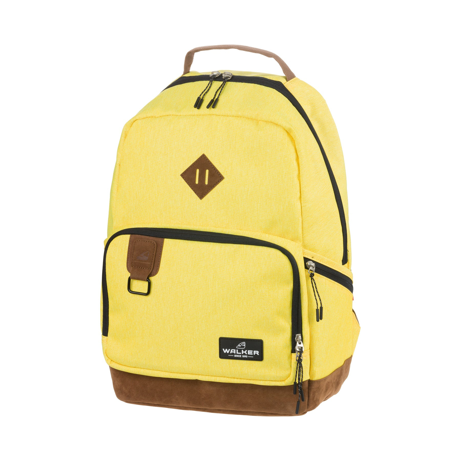 Rucsac Walker Pure Eco, 29 litri, compartiment laptop, galben, 30x46x20 cm - imagine 5